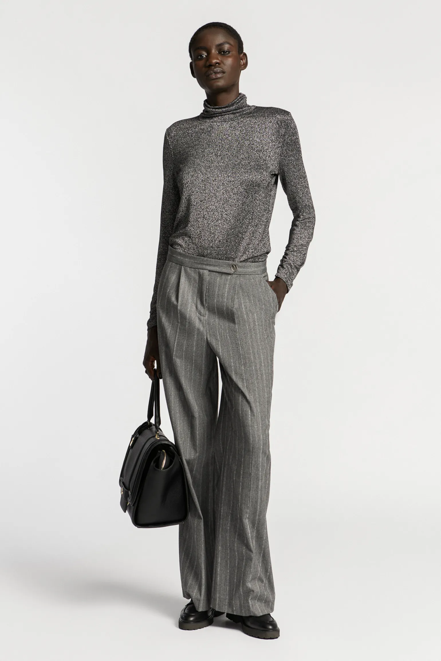 Unterziehpullover mit Lurex