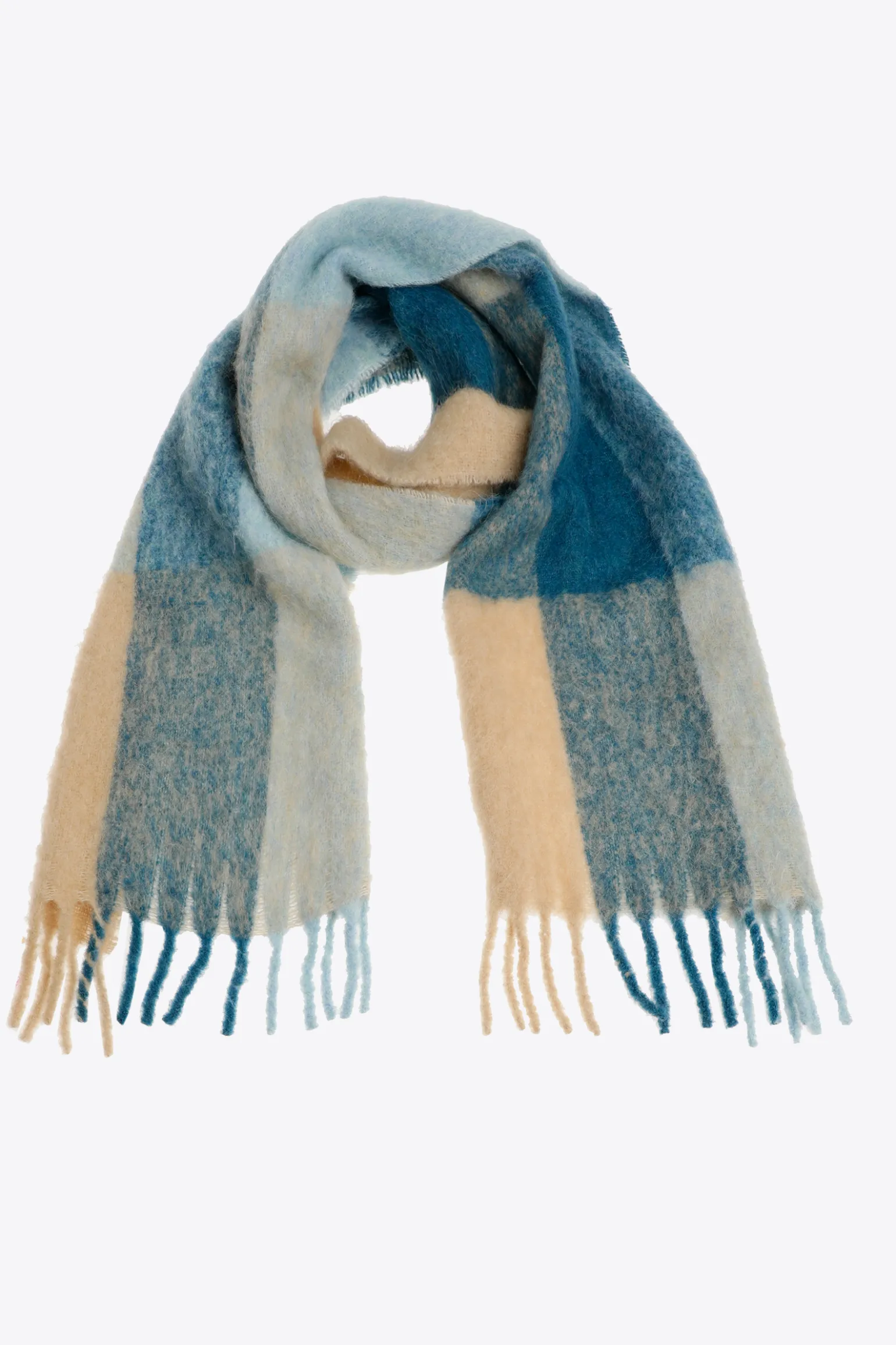 Warmer Schal aus Wollmix