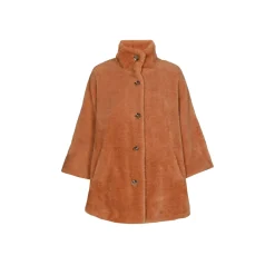 Weicher Poncho aus Teddystoff