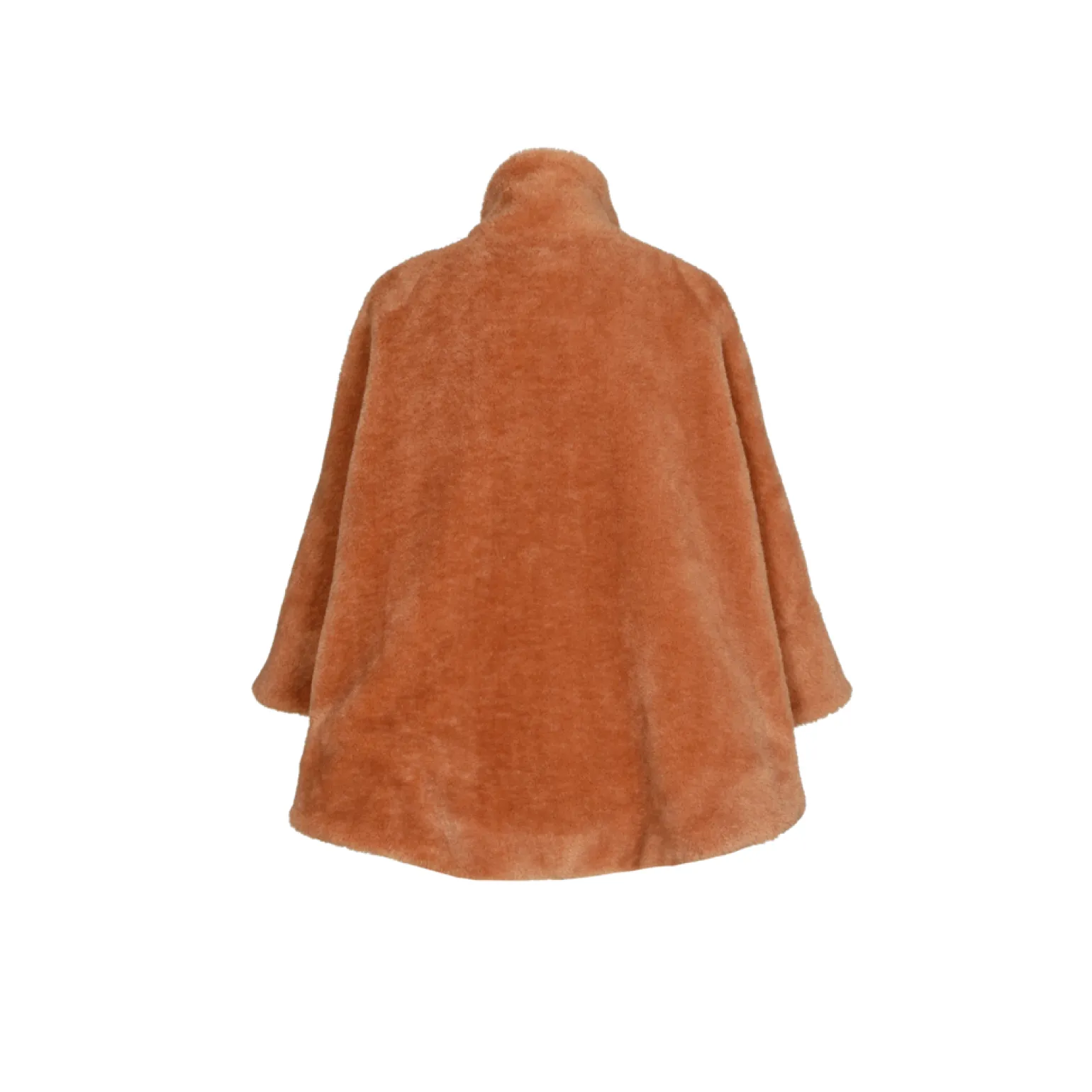Weicher Poncho aus Teddystoff