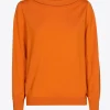 Wollpullover mit U-Boot-Ausschnitt