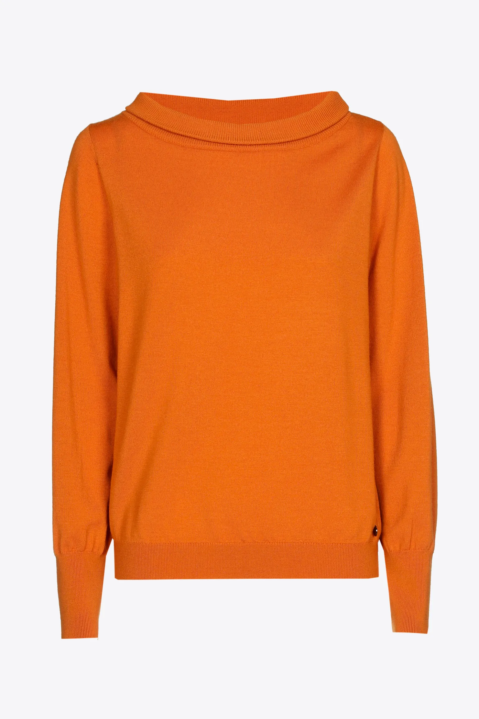 Wollpullover mit U-Boot-Ausschnitt
