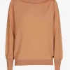 Wollpullover mit U-Boot-Ausschnitt