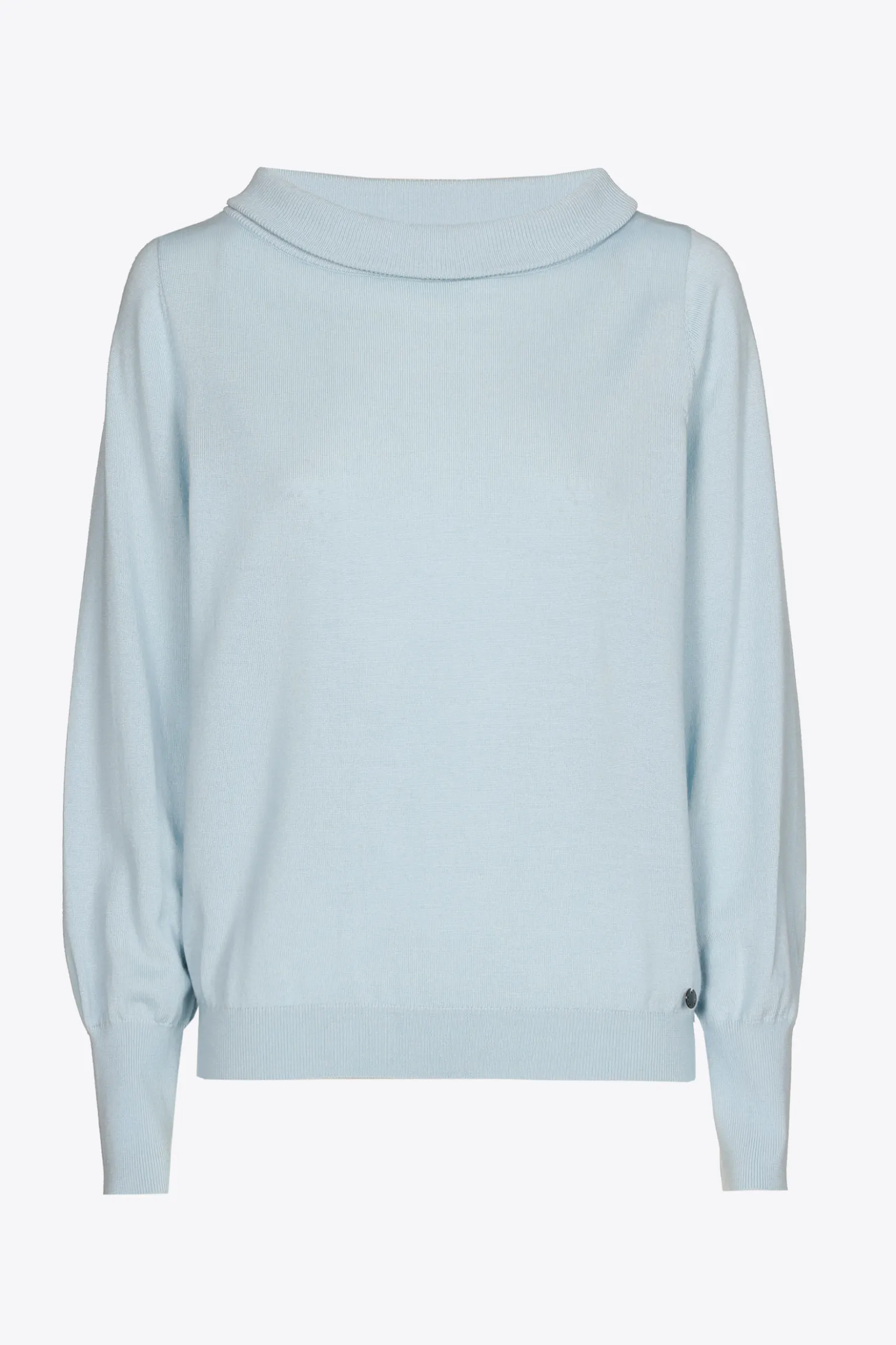 Wollpullover mit U-Boot-Ausschnitt