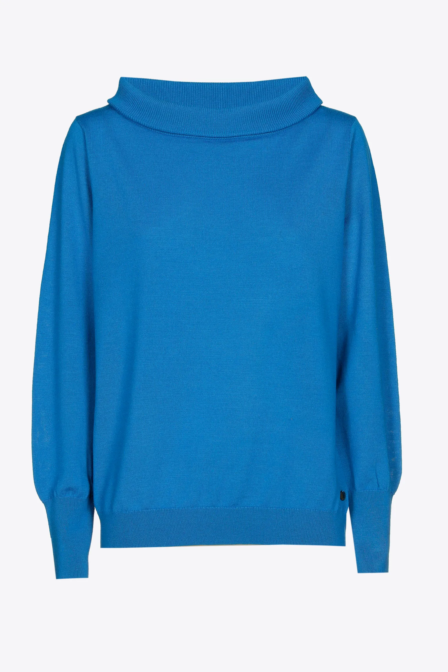 Wollpullover mit U-Boot-Ausschnitt