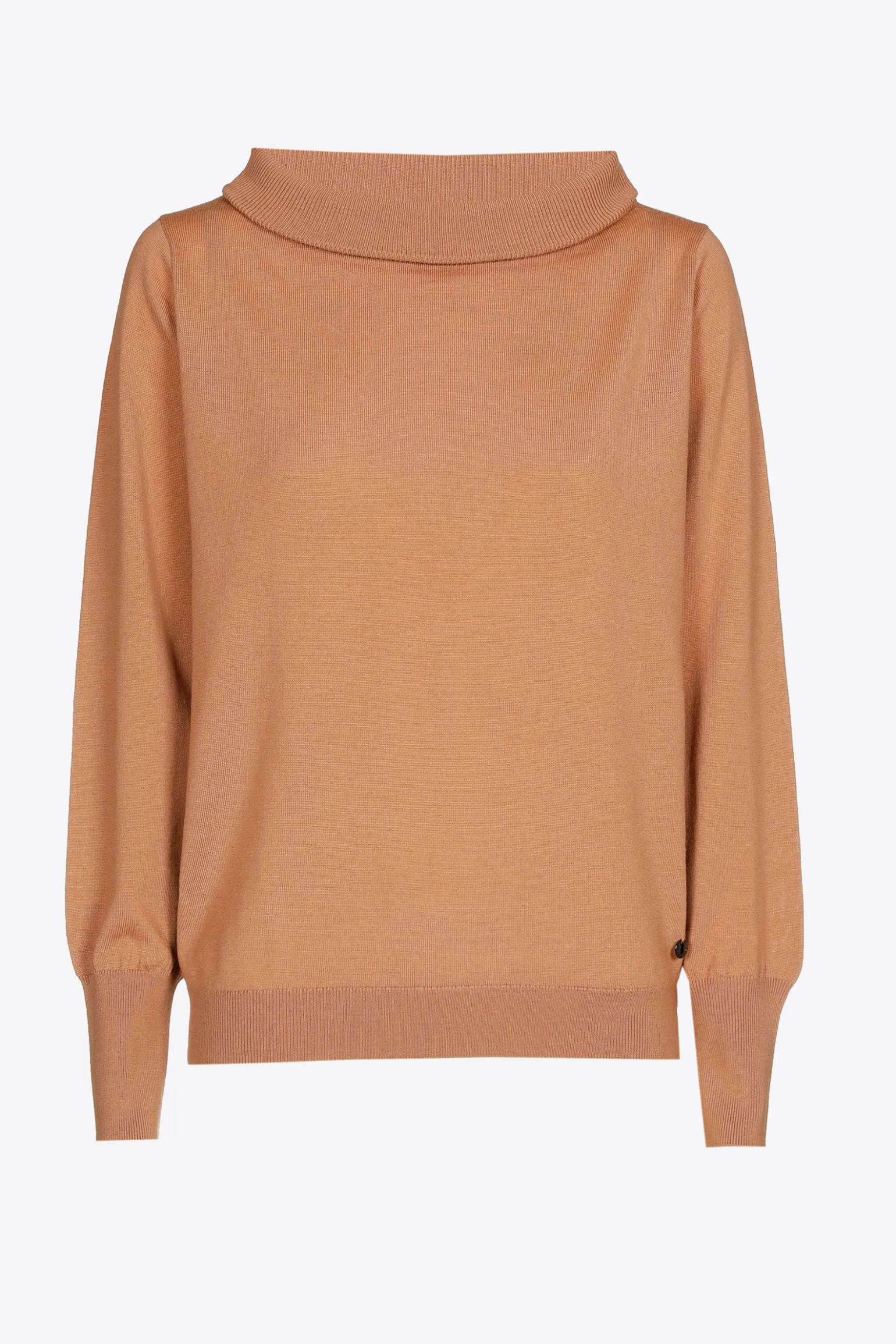 Wollpullover mit U-Boot-Ausschnitt