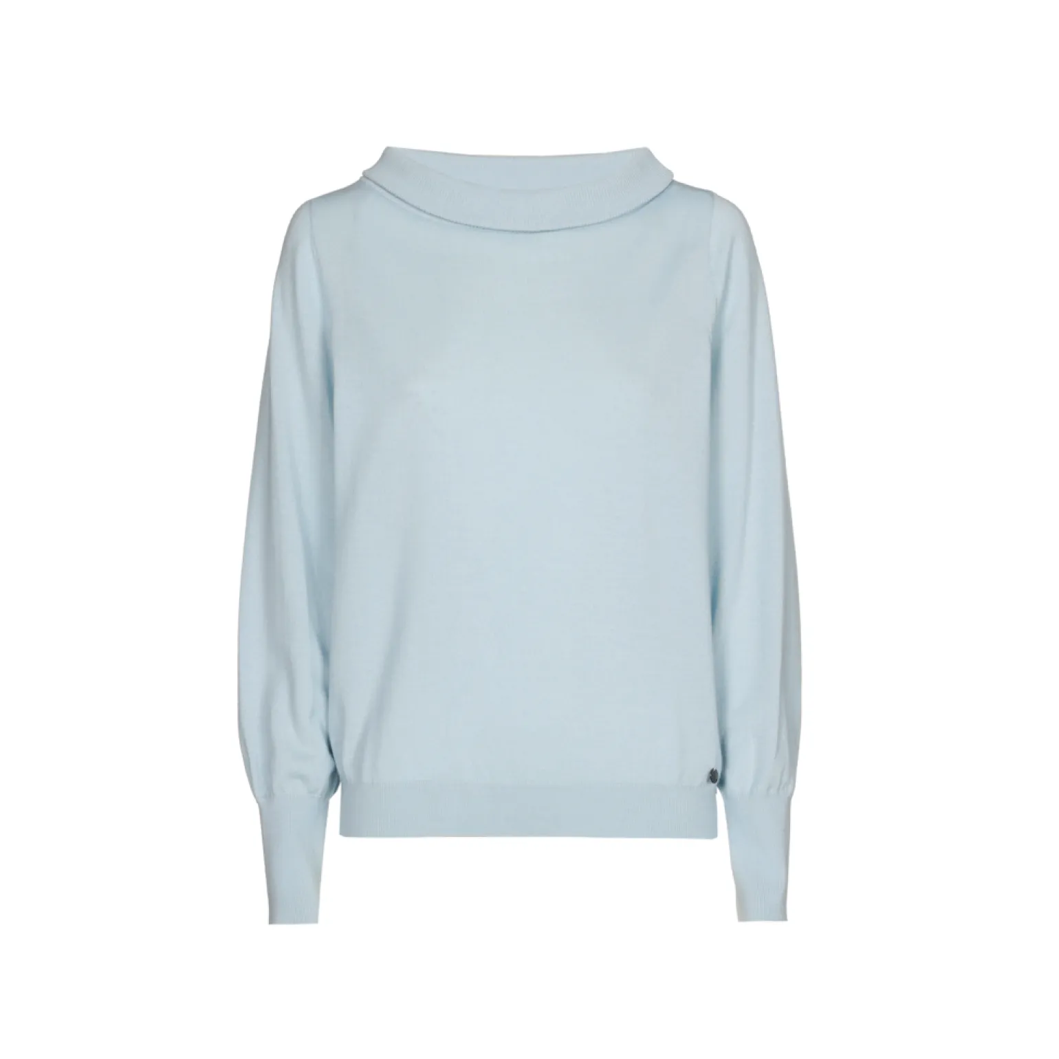Wollpullover mit U-Boot-Ausschnitt