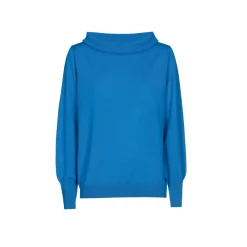 Wollpullover mit U-Boot-Ausschnitt