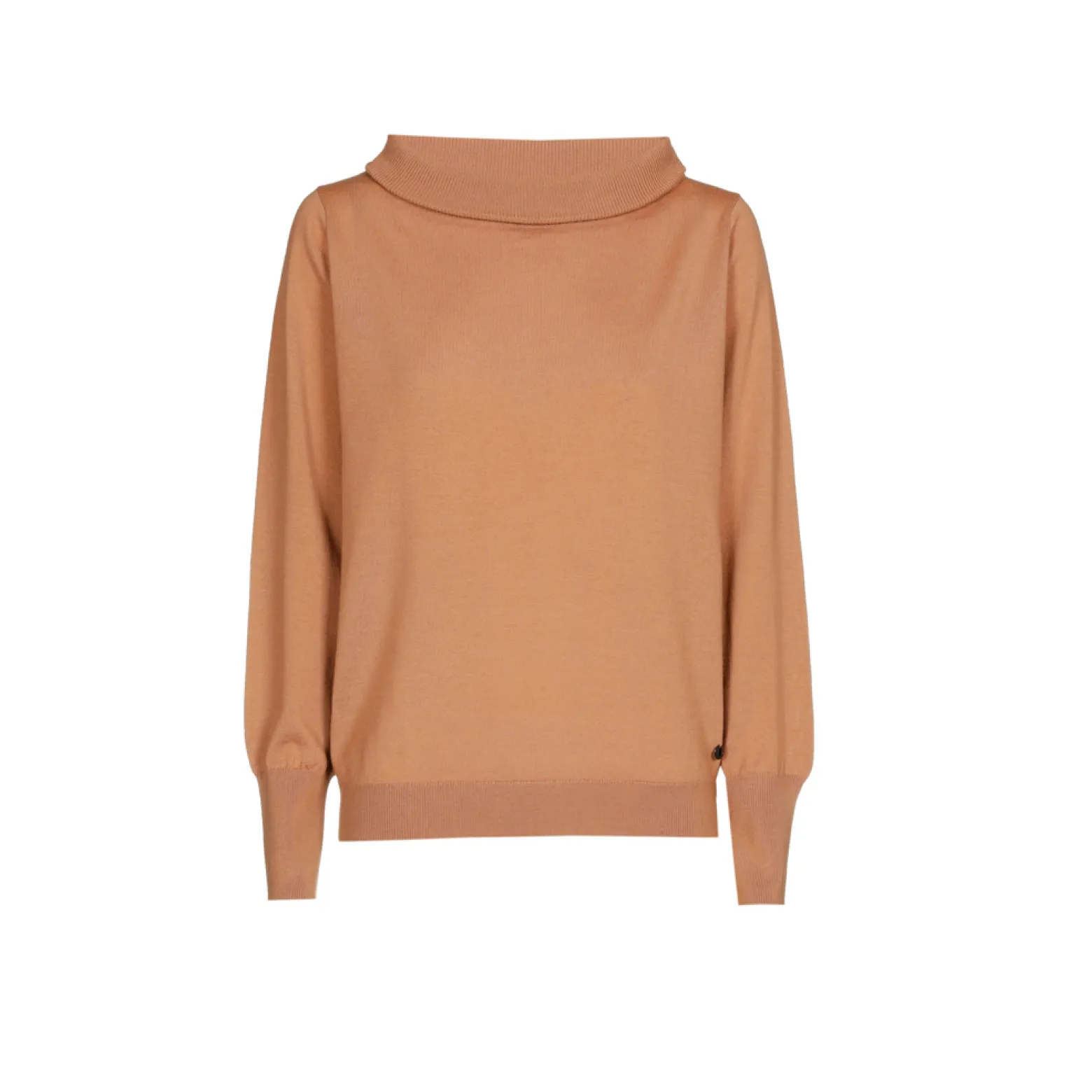 Wollpullover mit U-Boot-Ausschnitt