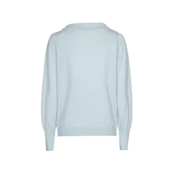 Wollpullover mit U-Boot-Ausschnitt