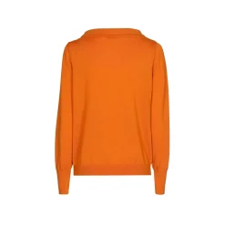 Wollpullover mit U-Boot-Ausschnitt
